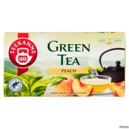 Herbata TEEKANNE Green Tea Peach brzoskwinia 20t zielona