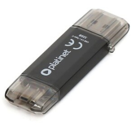 Pendrive USB 3.2 + Type-C C-DEPO 32GB BLACK PLATINET 45451