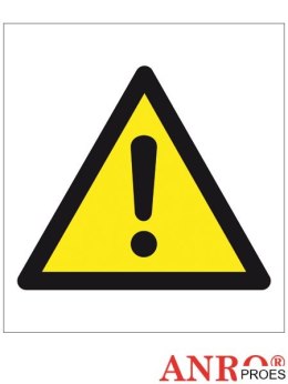 Naklejka/znak OGÓLNY ZNAK OSTRZEGAWCZY ZZ-156CH 200x200 Oznakowanie substancji chemicznych Ogólny znak ostrzeżenia przed niebezp