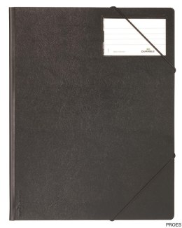 Folder na dok. z gumkami narożnymi 1-150 kart ek, PCV Czarny 232001 DURABLE (X)